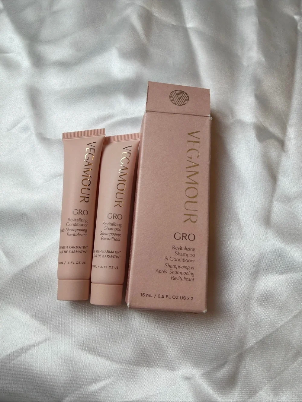 VEGAMOUR GRO Revitalizing Shampoo & Conditioner Duo 15 mL / 0.5 oz New